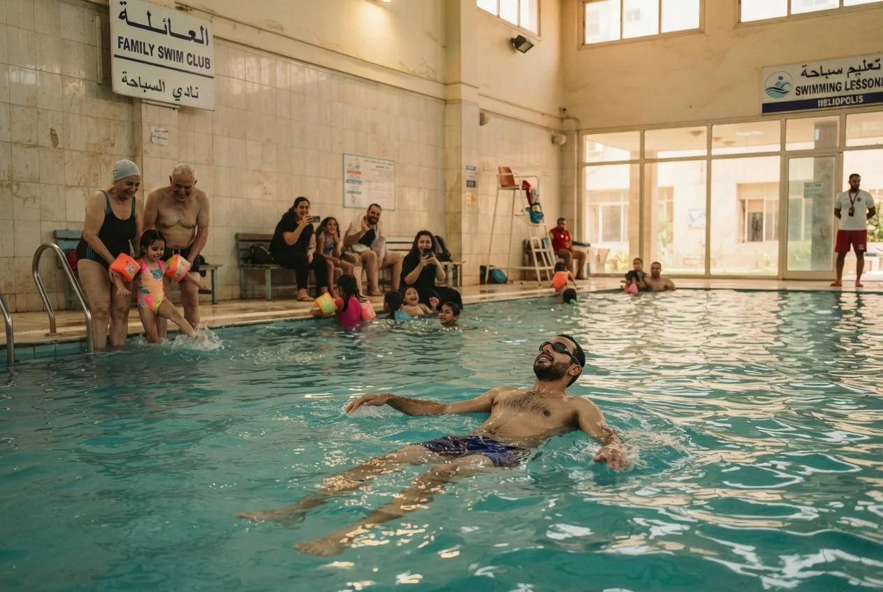 صورة توضح تمارين تطوير السرعة والرشاقة في حوض السباحة